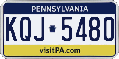 PA license plate KQJ5480