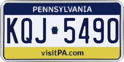 PA license plate KQJ5490