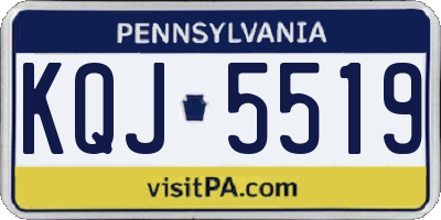 PA license plate KQJ5519