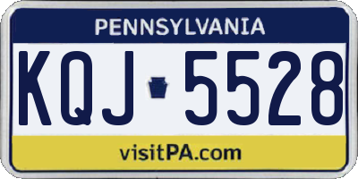PA license plate KQJ5528