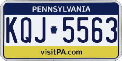 PA license plate KQJ5563