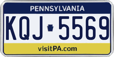 PA license plate KQJ5569