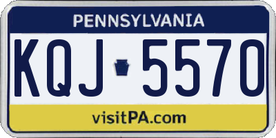 PA license plate KQJ5570