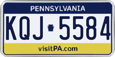 PA license plate KQJ5584