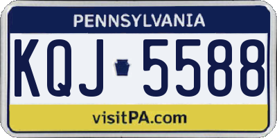 PA license plate KQJ5588