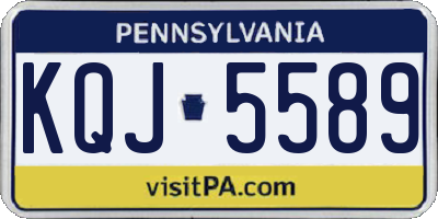 PA license plate KQJ5589