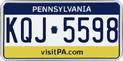 PA license plate KQJ5598