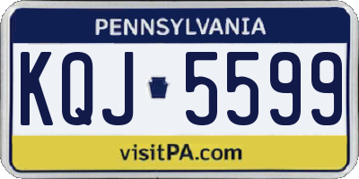 PA license plate KQJ5599