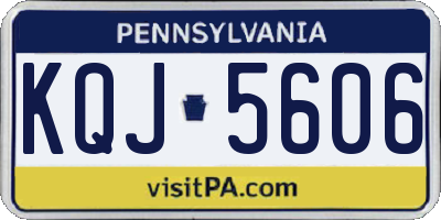 PA license plate KQJ5606