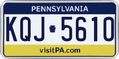 PA license plate KQJ5610