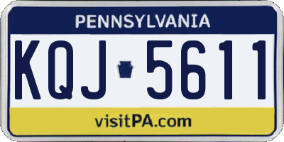 PA license plate KQJ5611