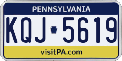 PA license plate KQJ5619