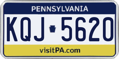 PA license plate KQJ5620