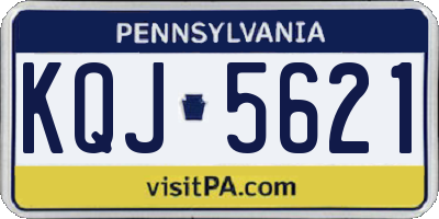 PA license plate KQJ5621