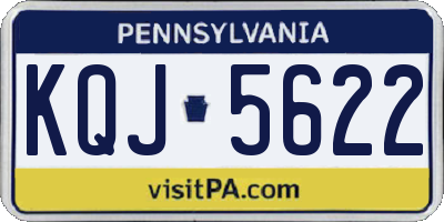 PA license plate KQJ5622