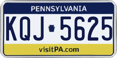 PA license plate KQJ5625