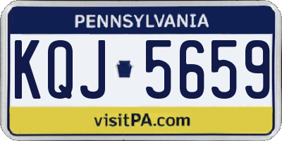 PA license plate KQJ5659