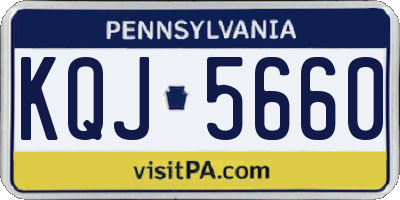 PA license plate KQJ5660