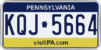 PA license plate KQJ5664