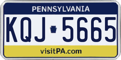 PA license plate KQJ5665