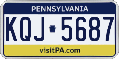 PA license plate KQJ5687