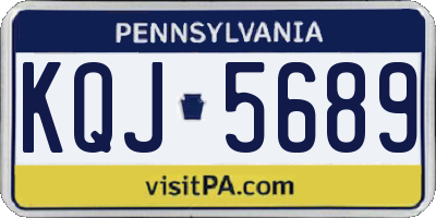 PA license plate KQJ5689