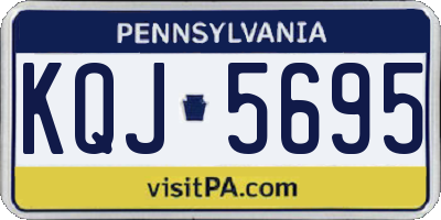 PA license plate KQJ5695