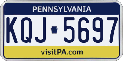 PA license plate KQJ5697