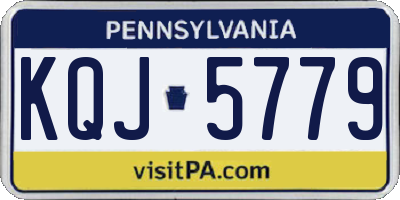 PA license plate KQJ5779