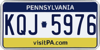 PA license plate KQJ5976