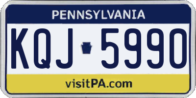 PA license plate KQJ5990