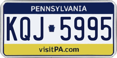 PA license plate KQJ5995