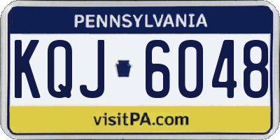 PA license plate KQJ6048