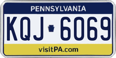 PA license plate KQJ6069
