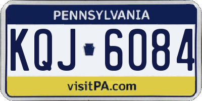PA license plate KQJ6084