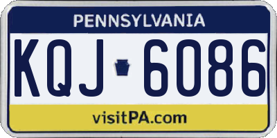 PA license plate KQJ6086
