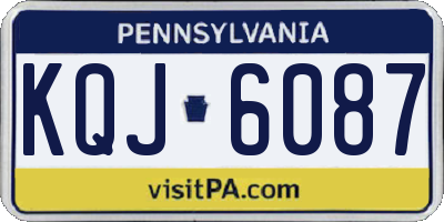 PA license plate KQJ6087