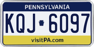 PA license plate KQJ6097