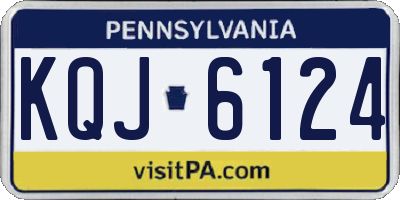 PA license plate KQJ6124