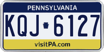 PA license plate KQJ6127