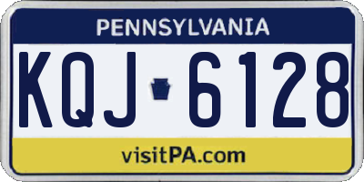 PA license plate KQJ6128