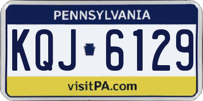 PA license plate KQJ6129