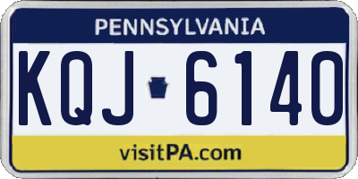 PA license plate KQJ6140