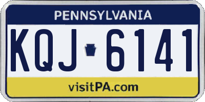 PA license plate KQJ6141
