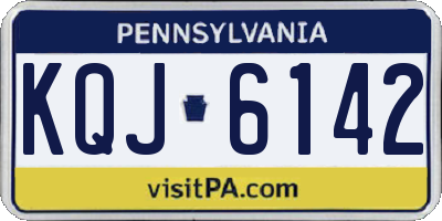 PA license plate KQJ6142