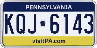 PA license plate KQJ6143