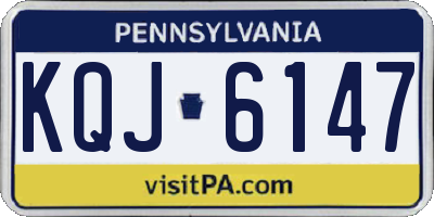 PA license plate KQJ6147