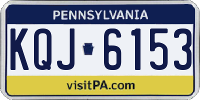 PA license plate KQJ6153