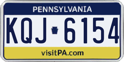 PA license plate KQJ6154