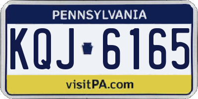 PA license plate KQJ6165